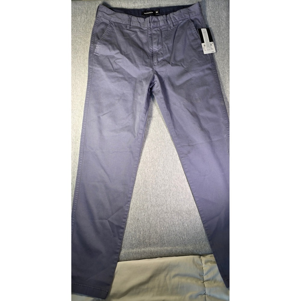 Nordstrom Women Grey Folkstone Chino Pants Straight Leg NO478777BB Size 14 NWT
